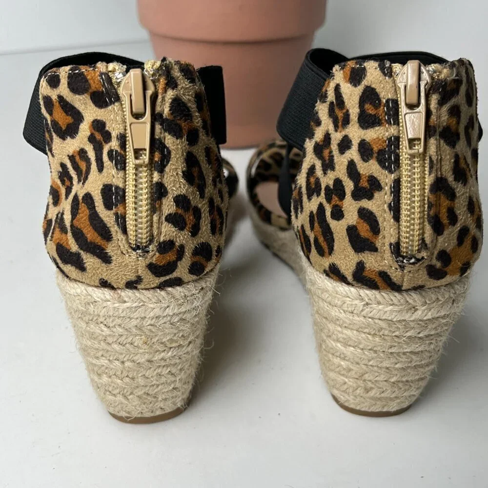 Jolimall Size 7 Leopard Sandals‎ NWOT